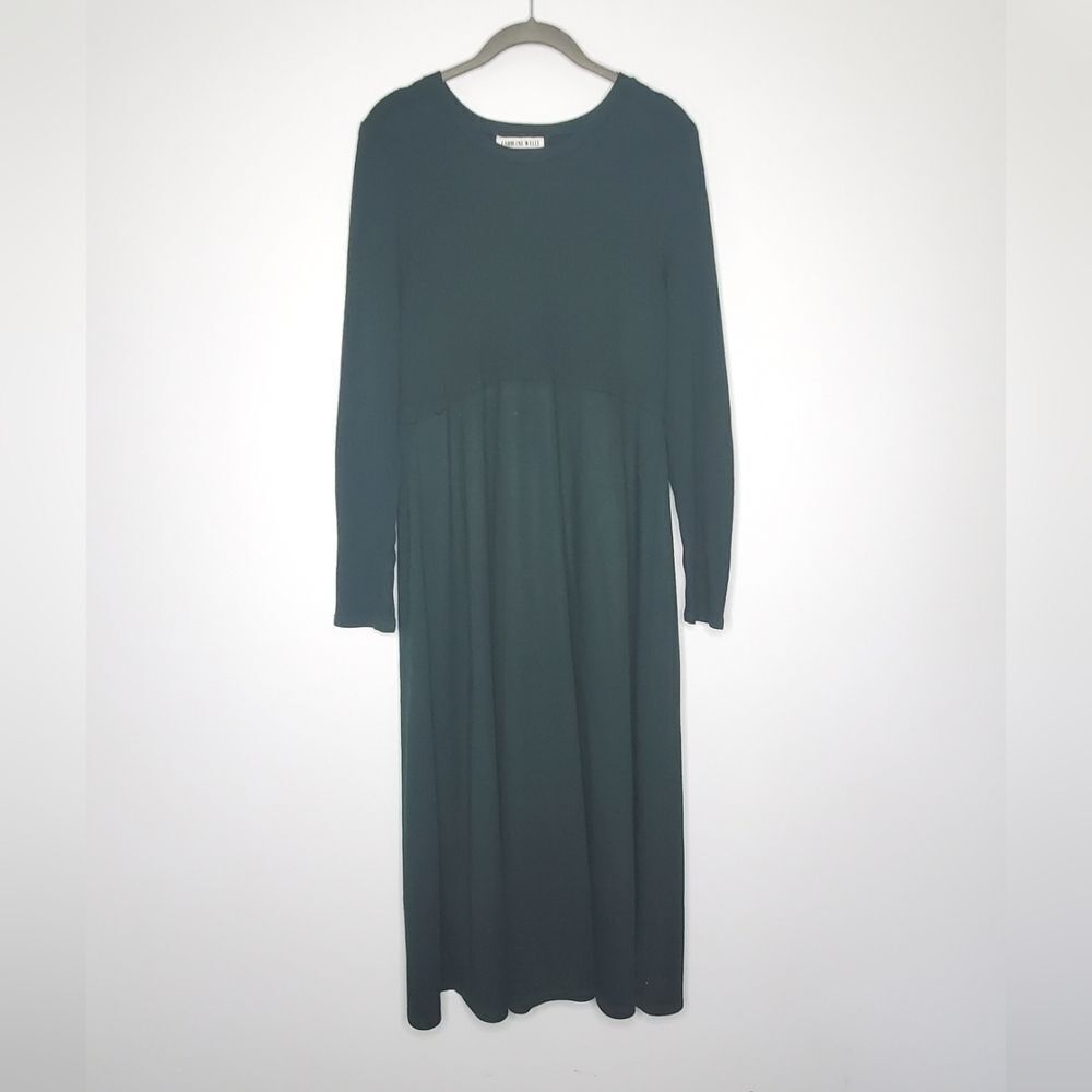 Caroline Wells Collection 18 Green Sweater Dress Vintage